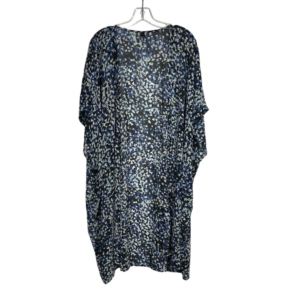 Lane Bryant Chiffon Overpiece Kimono Cover Up Resort Wear One Size